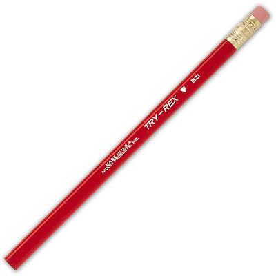 J.R. Moon Pencil Co. Try-Rex Jumbo Pencils with Eraser, 12 Per ct